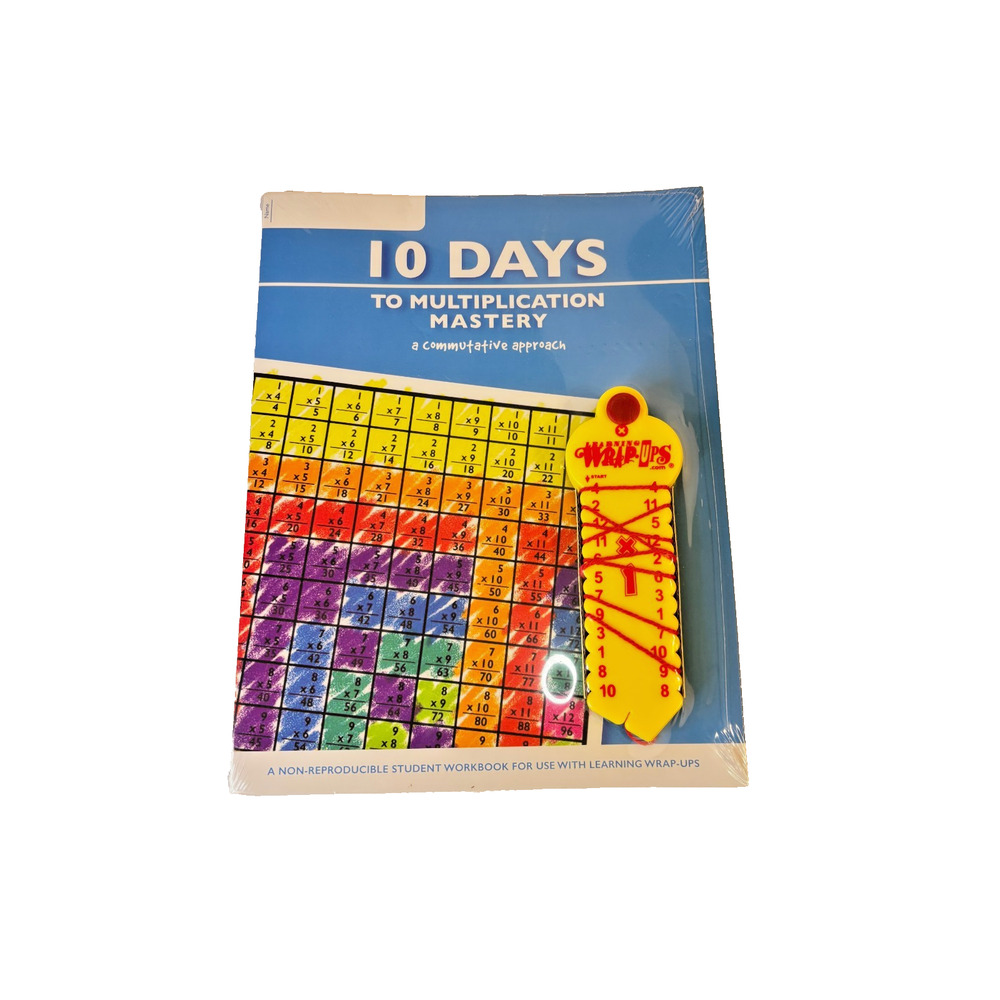 10 Days to Multiplication Mastery Student Workbook with Learning Wrap-Up Set NEW
